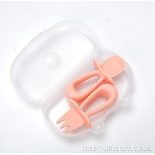BPA Free Anti-Choke trening žlico in vilice